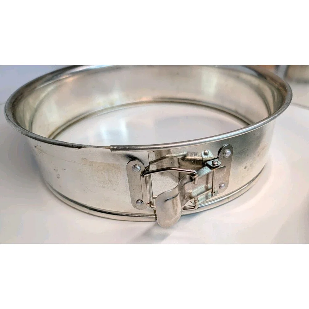 Pampered Chef Springform Pan Set 1540 Ring Tube Heart Insert Box Missing Base